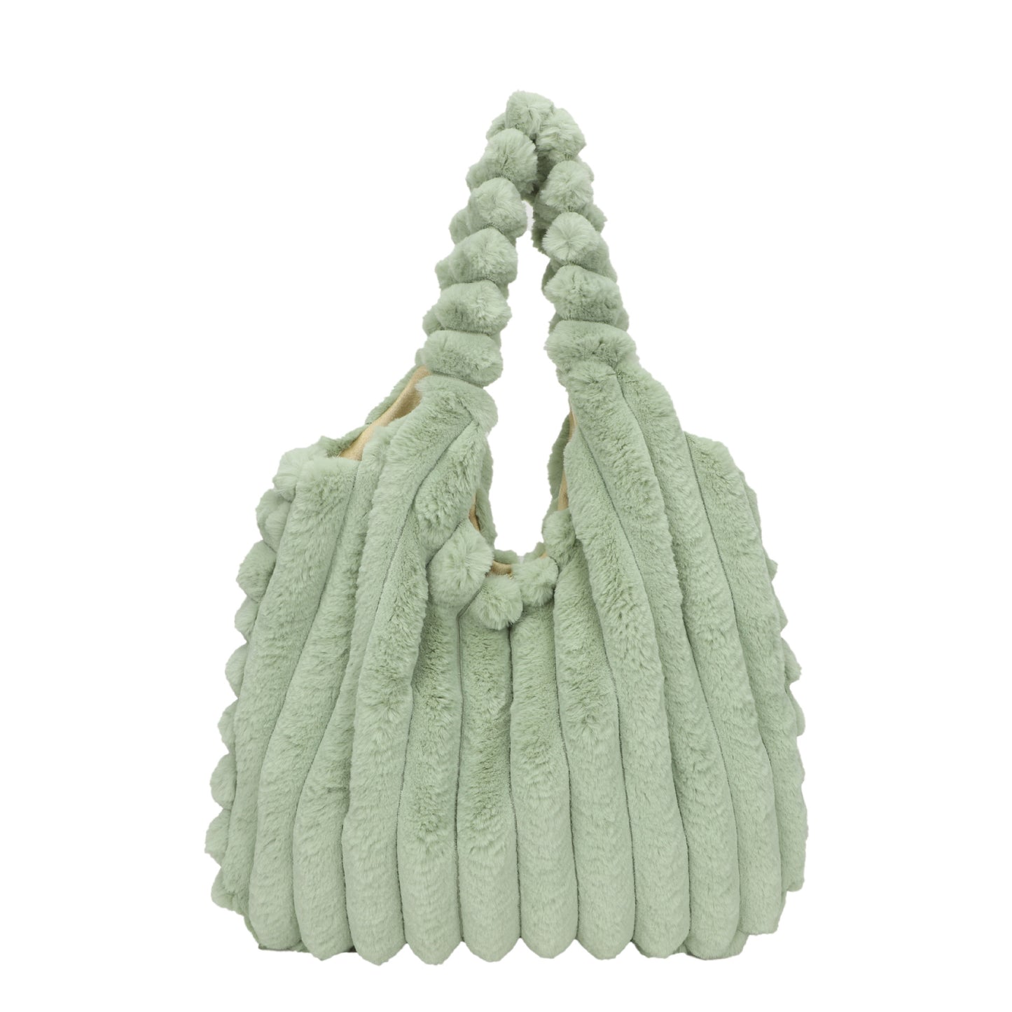 Striped Fur Bag