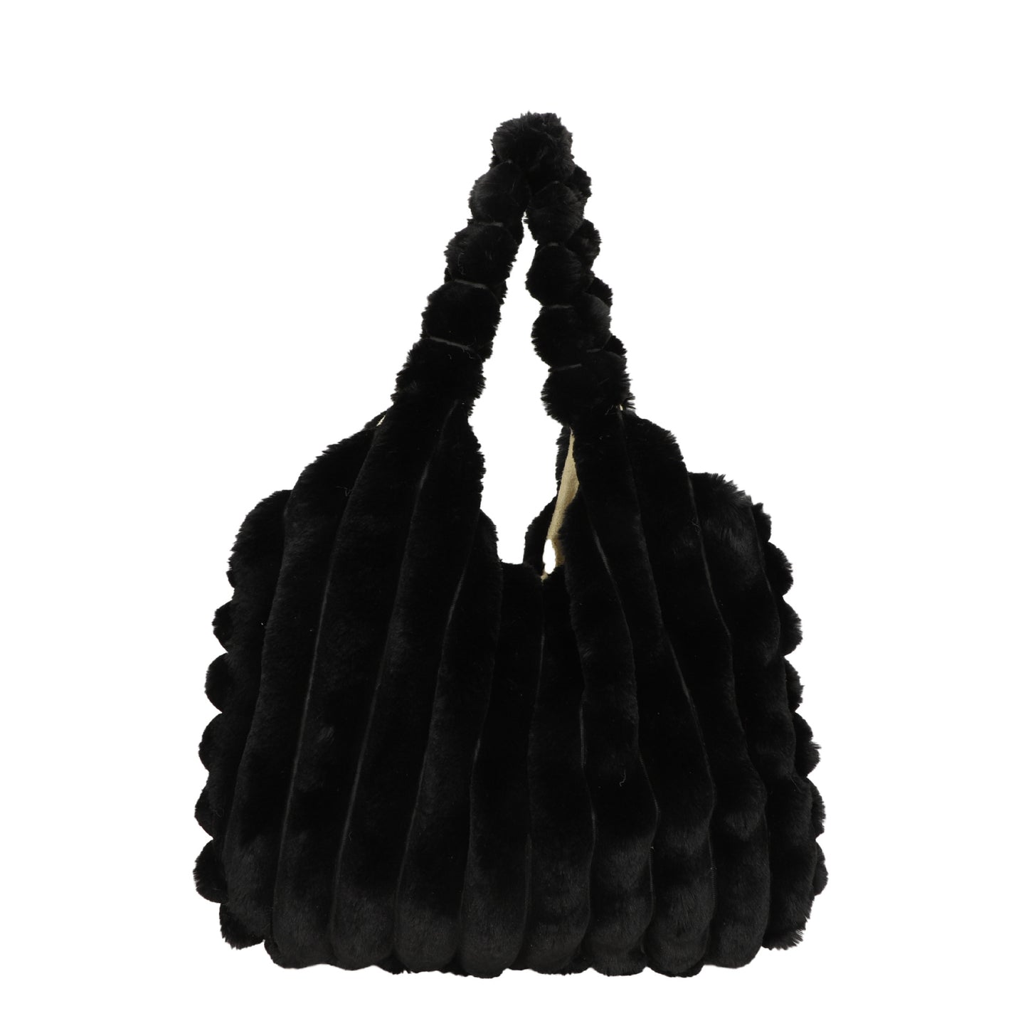 Striped Fur Bag