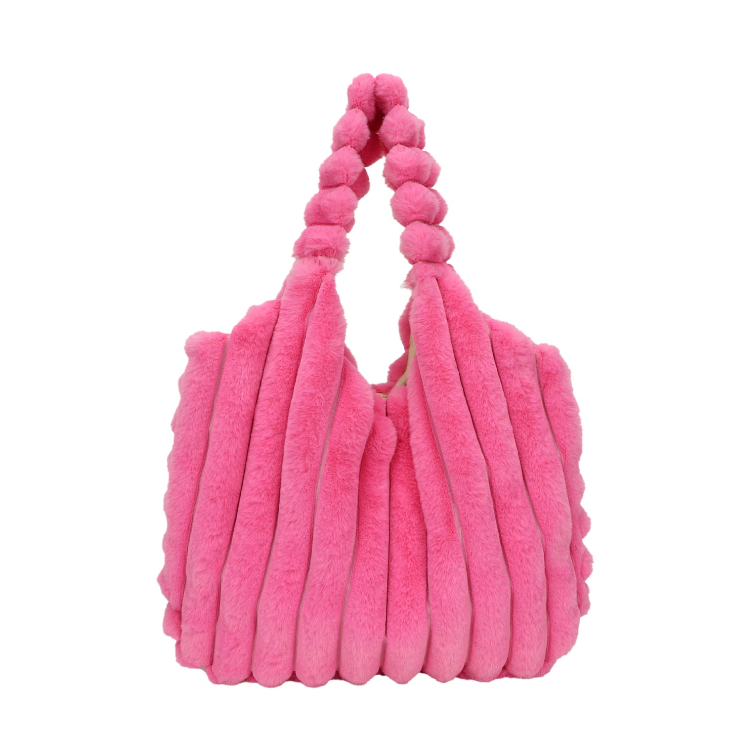 Striped Fur Bag
