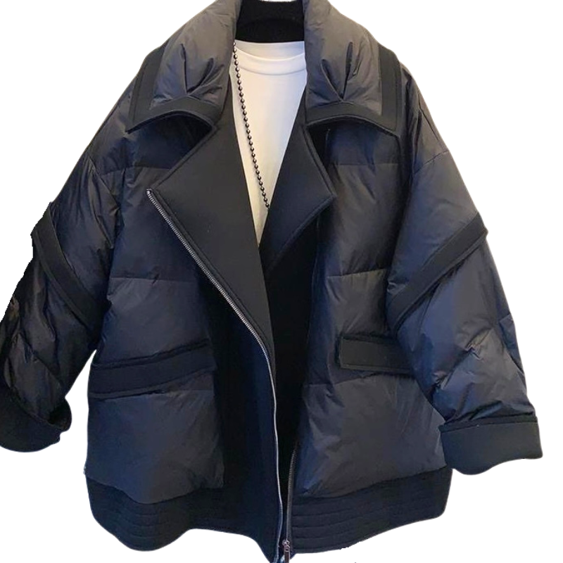 Blouson Bi-Materials